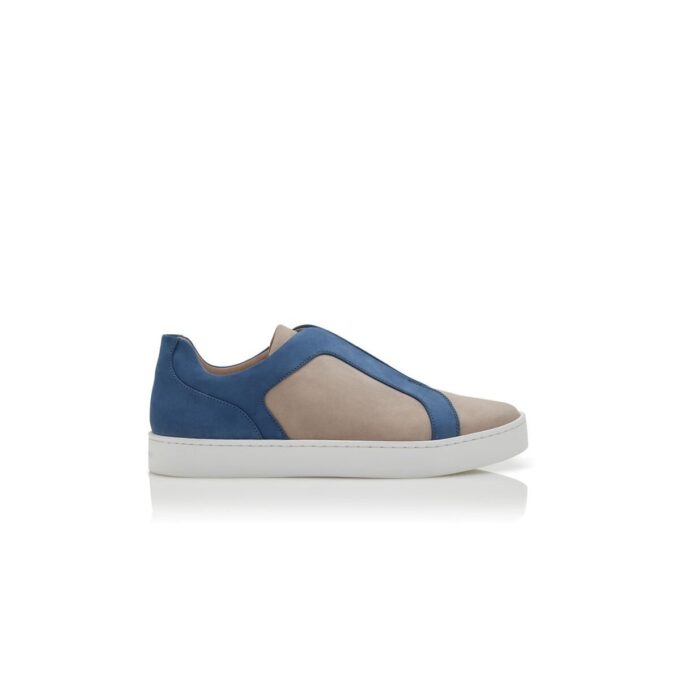 AGILIO Sneakers in pelle di vitello grigia e blu AGILIO Sneakers in pelle di vitello grigia e blu