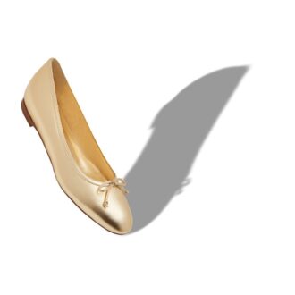 Ballerine in pelle nappa dorata VERALLIM Scarpe basse