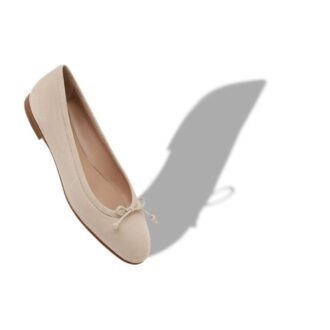 Ballerine in pelle scamosciata beige chiaro VERALLI