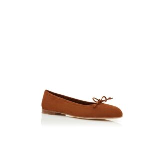 Ballerine in pelle scamosciata marrone VERALLI Scarpe basse