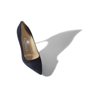 BB 70 Décolleté a punta in camoscio blu navy