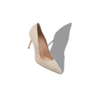 BB 90 Décolleté a punta in camoscio beige chiaro