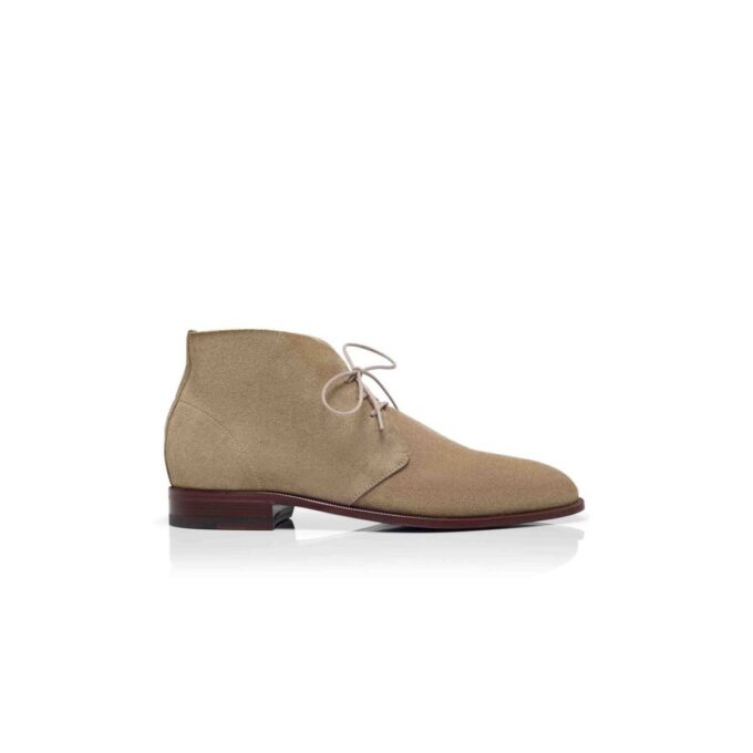 BERWICK Stivali desert in pelle scamosciata beige BERWICK Stivali desert in pelle scamosciata beige