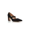 CAMPARIBA Décolleté Mary Jane in camoscio nero