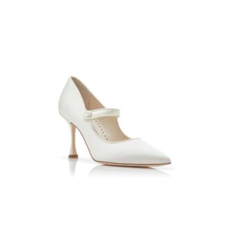 CAMPARINEW BRIDAL Décolleté a punta in raso color crema