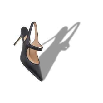 CAMPARISLI Décolleté con punta a punta in nappa nera
