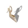 CAPSLI Décolleté con cinturino posteriore in lino beige chiaro