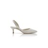 CAROLYNE BRIDE Décolleté con cinturino posteriore in raso bianco CAROLYNE BRIDE Décolleté con cinturino posteriore in raso bianco