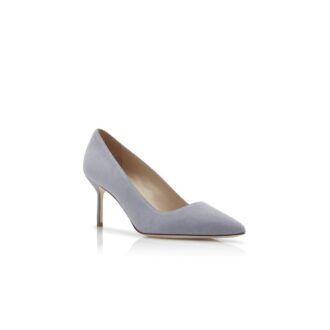 Décolleté a punta in camoscio grigio chiaro BB 70 Décolleté a punta in camoscio grigio chiaro BB 70