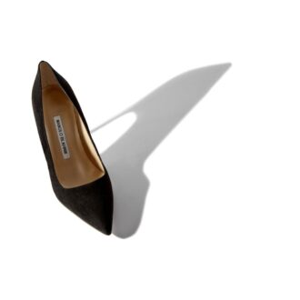 Décolleté a punta in camoscio nero BB 70