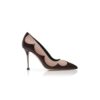 Décolleté ATENA in pelle beige chiaro e marrone scuro