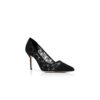 Décolleté CAPCOUR in pizzo nero con dettagli floreali Décolleté CAPCOUR in pizzo nero con dettagli floreali