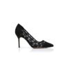 Décolleté CAPCOUR in pizzo nero con dettagli floreali Décolleté CAPCOUR in pizzo nero con dettagli floreali