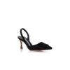 Décolleté con cinturino posteriore in camoscio nero MAYSLI Décolleté con cinturino posteriore in camoscio nero MAYSLI