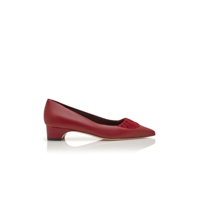 Décolleté in pelle nappa rossa CALZA Décolleté in pelle nappa rossa CALZA