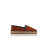 Espadrillas in pelle scamosciata di vitello arancione NERANO