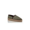 Espadrillas in pelle scamosciata di vitello verde scuro NERANO Espadrillas in pelle scamosciata di vitello verde scuro NERANO