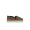 Espadrillas in pelle scamosciata di vitello verde scuro NERANO Espadrillas in pelle scamosciata di vitello verde scuro NERANO