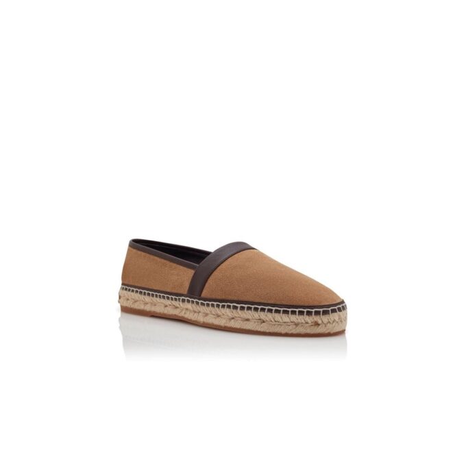 Espadrillas NERANO in pelle scamosciata di vitello marrone