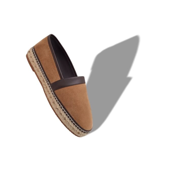 Espadrillas NERANO in pelle scamosciata di vitello marrone