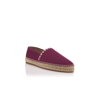Espadrillas RAITO in pelle scamosciata di vitello rosso scuro