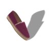 Espadrillas RAITO in pelle scamosciata di vitello rosso scuro