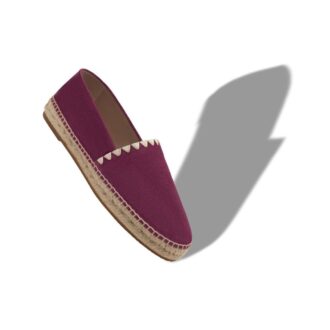 Espadrillas RAITO in pelle scamosciata di vitello rosso scuro
