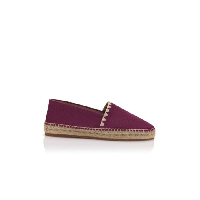 Espadrillas RAITO in pelle scamosciata di vitello rosso scuro