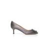 Hangisi 50 Décolleté in raso grigio con fibbia gioiello Hangisi 50 Décolleté in raso grigio con fibbia gioiello