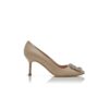 Hangisi 70 Décolleté in pelle di vitello beige chiaro con fibbia gioiello Hangisi 70 Décolleté in pelle di vitello beige chiaro con fibbia gioiello