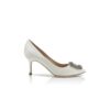 Hangisi 70 Décolleté in raso bianco con fibbia gioiello Hangisi 70 Décolleté in raso bianco con fibbia gioiello