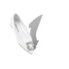 Hangisiflat Décolleté bassa in pelle di vitello bianca con fibbia gioiello Hangisiflat Décolleté bassa in pelle di vitello bianca con fibbia gioiello