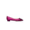 Hangisiflat Décolleté bassa in raso fucsia scuro con fibbia gioiello Hangisiflat Décolleté bassa in raso fucsia scuro con fibbia gioiello
