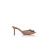 Hangisimu Sabot in raso beige con fibbia gioiello Hangisimu Sabot in raso beige con fibbia gioiello