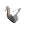 Hangisimu Sabot in raso blu navy con fibbia gioiello Hangisimu Sabot in raso blu navy con fibbia gioiello