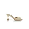 JADARA Sabot a punta aperta in rafia beige chiaro