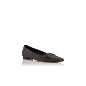 LULAMAEFLAT Décolleté basse in lana grigio scuro