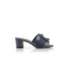 MARTANEW Sabot in raso blu-grigio con fibbia gioiello MARTANEW Sabot in raso blu-grigio con fibbia gioiello