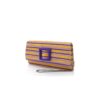 MAYGOT Pochette in cotone a righe viola e arancione con fibbia MAYGOT Pochette in cotone a righe viola e arancione con fibbia