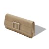 MAYGOT Pochette in pelle di vitello beige chiaro con fibbia