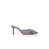 Maysale 70 Sabot in camoscio grigio con fibbia Maysale 70 Sabot in camoscio grigio con fibbia