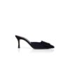 Maysale 70 Sabot in camoscio nero con fibbia Maysale 70 Sabot in camoscio nero con fibbia