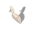 Maysale 70 Sabot in pelle scamosciata color crema chiaro con fibbia Maysale 70 Sabot in pelle scamosciata color crema chiaro con fibbia