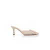 Maysale 70 Sabot in pelle scamosciata color crema chiaro con fibbia Maysale 70 Sabot in pelle scamosciata color crema chiaro con fibbia