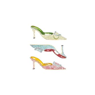 Maysale Sabot con tacco basso in pelle scamosciata bordeaux