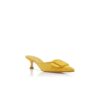 Maysale Sabot in camoscio giallo con fibbia