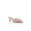Maysale Sabot in pelle scamosciata rosa chiaro con fibbia