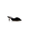 Maysale Sabot in velluto nero con fibbia Maysale Sabot in velluto nero con fibbia
