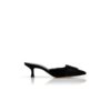 Maysale Sabot in velluto nero con fibbia Maysale Sabot in velluto nero con fibbia