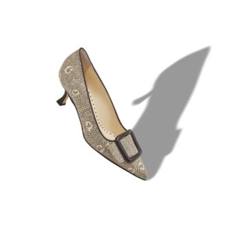 Maysalepump Décolleté in pelle di vitello con stampa lucertola